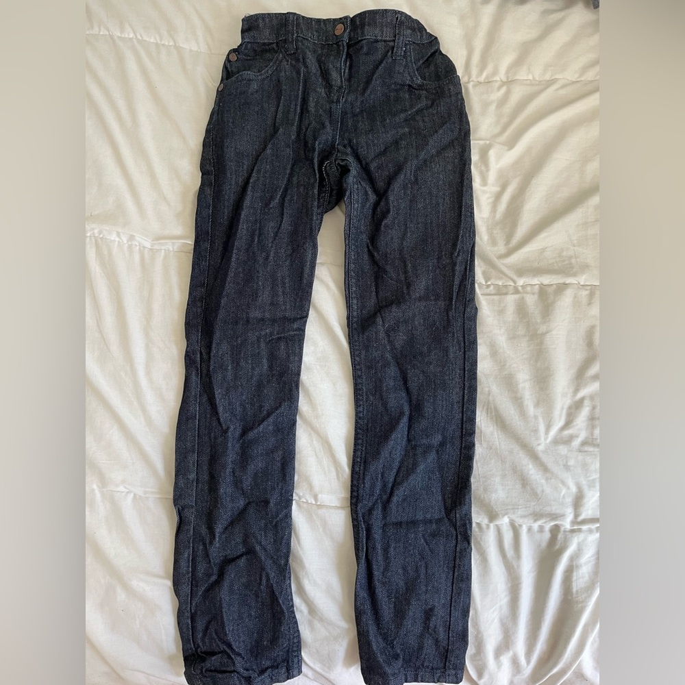 Straight leg Hanna Anderson dark wash jeans